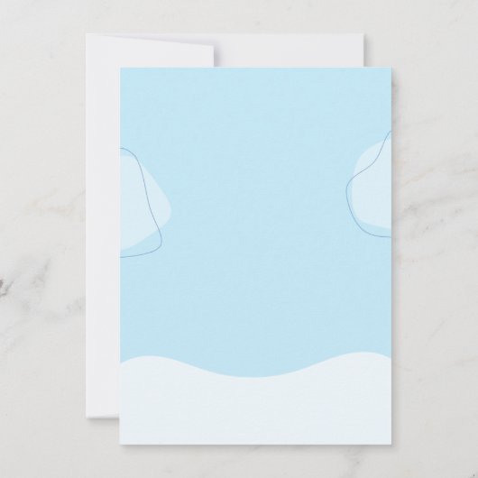 4e verjaardagsuitnodiging - Adorably Fun Party Kaa Kaart (Achterkant)