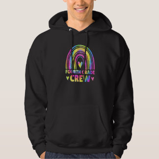 4e Vierde Klas Crew Leraar Tie Dye Terug Naar Scho Hoodie