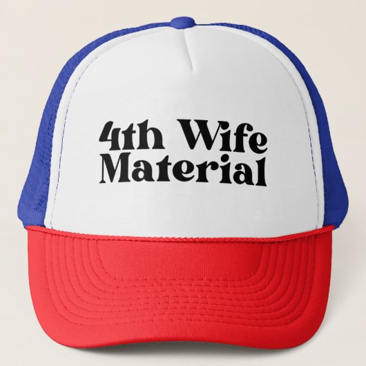 4e vrouw materiaal Trucker Hoed, Echtscheiding Pet (Voorkant)