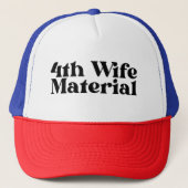 4e vrouw materiaal trucker hoed, scheiding trucker pet (Voorkant)