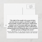 4e wijziging van de grondwet van de Verenigde Stat Briefkaart (Voorkant / Achterkant)