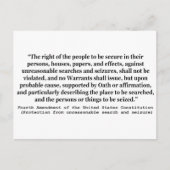 4e wijziging van de grondwet van de Verenigde Stat Briefkaart (Voorkant)