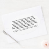 4e wijziging van de grondwet van de Verenigde Stat Ovale Sticker (Envelop)