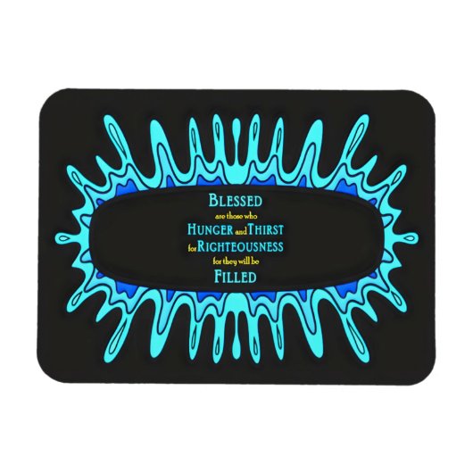 4e zaligheid - gerechtigheid magneet (Horizontaal)