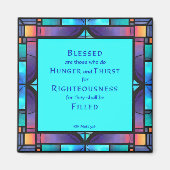 4e zaligheid van Jezus' preek op de berg Magneet (Voorkant)