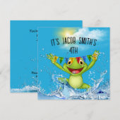 4e zeepbokskikker in water kaart (Voorkant / Achterkant)