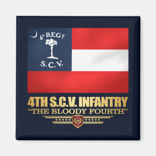 4e Zuid-Carolina Infantry Magneet