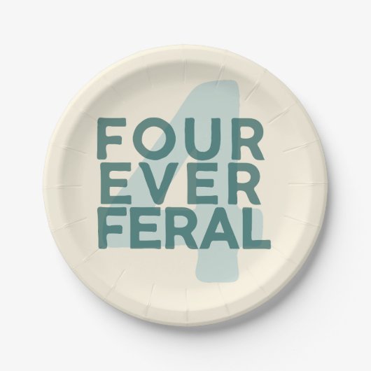 4ever Feral plates Papieren Bordje (Voorkant)