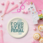 4ever Wilde platen Papieren Bordje (Feest)