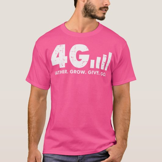 4G Verzamel Groeien Geef God Jezus Geloof Quote Ch T-shirt (Voorkant)