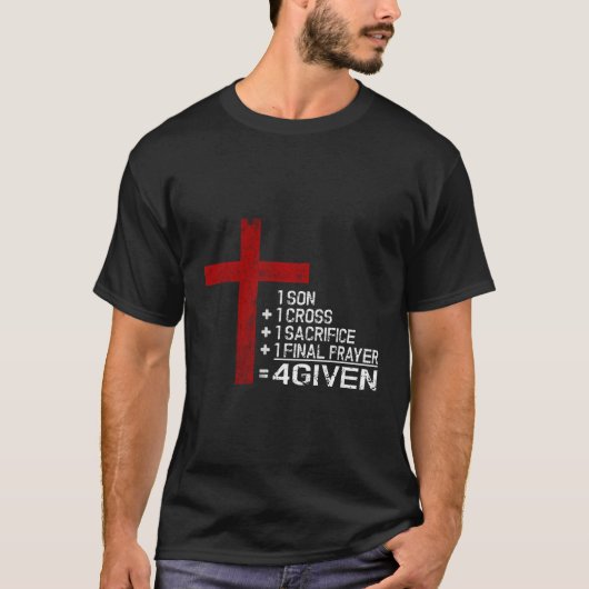 4Gegeven Christelijk kruis T-shirt (Voorkant)