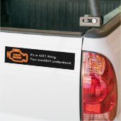 4JX1 Controlelampje - Je begrijpt het toch niet. Bumpersticker (Op Truck)