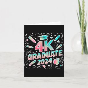4k afgestudeerd 2024 grappige 4k kleuterafstuderen kaart