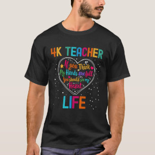 4K Leerkracht Levenswaardering Week Terug naar Sch T-shirt