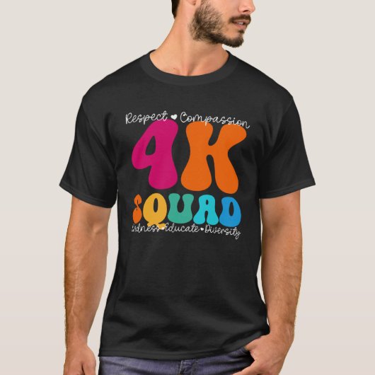 4K Squad Appreciation Week Terug naar School T-shirt (Voorkant)