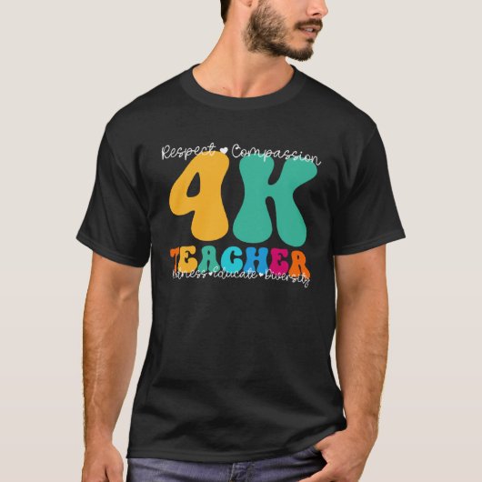 4K Teacher Appreciation Week Back to School T-shirt (Voorkant)