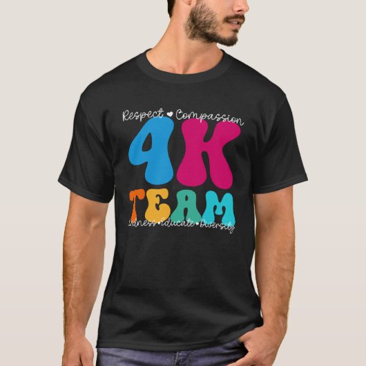 4K Team Appreciation Week Terug naar School T-shirt (Voorkant)