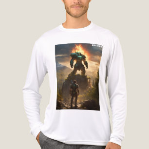 4K Ultra-Realistische Held met Glowing Stone Tri-Blend Shirt