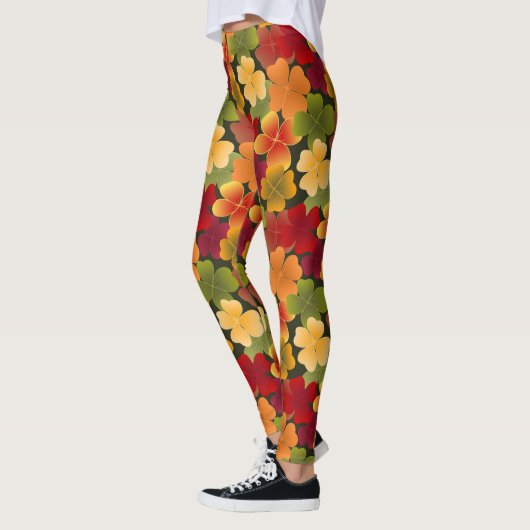 4Leaf in herfstkleuren Leggings (Links)
