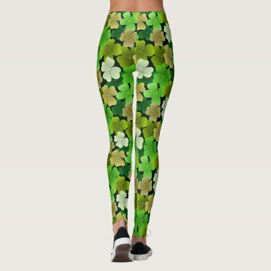 4Leaf in het groen Leggings (Achterkant)