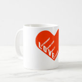 4love koffiemok (Voorkant links)