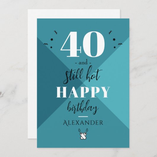 4O en nog warm Feestdagenkaart (Voorkant / Achterkant)