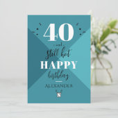 4O en nog warm Feestdagenkaart (Staand voorkant)