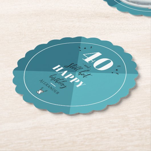 4O en nog warm Kartonnen Onderzetters (Gekanteld)