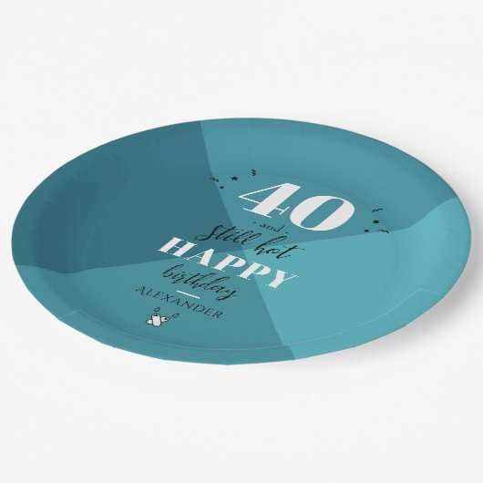 4O en nog warm Papieren Bordje (Gekanteld)