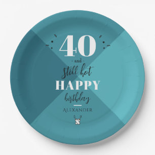 4O en nog warm Papieren Bordje