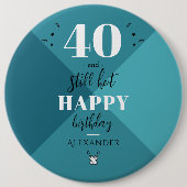 4O en nog warm Ronde Button 6,0 Cm (Voorkant)