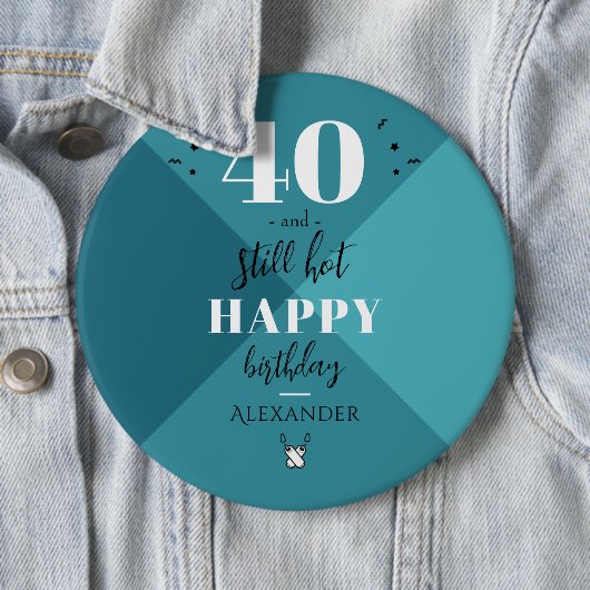 4O en nog warm Ronde Button 6,0 Cm (In situ)