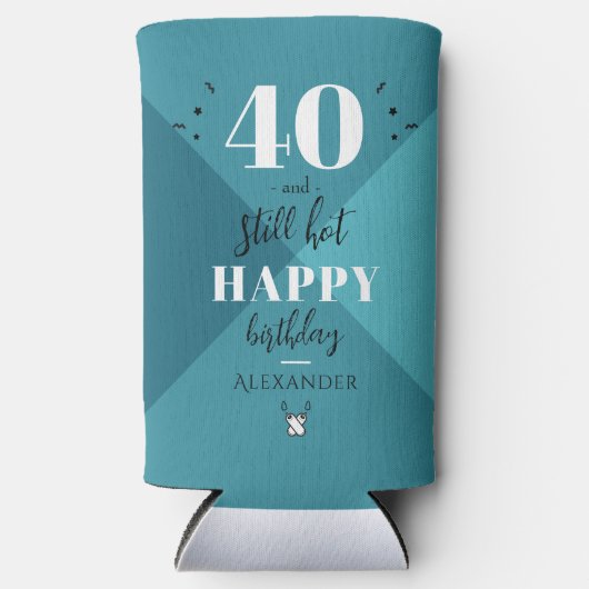 4O en nog warm Seltzer Blikjeskoeler (Voorkant)