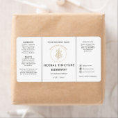 4oz Olie Drupper Tinctuur Logo Fles Etiket (Insitu)