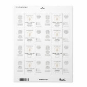 4oz Olie Drupper Tinctuur Logo Fles Etiket (Full Sheet)