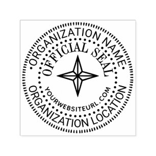 4P2 Star Generic Custom Officiële Seal Naam LOC UR Zelfinktende Stempel