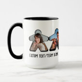 4P Aangepaste Foto Meeple Board Game Group Mok (Links)