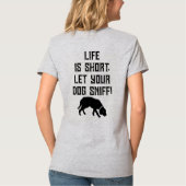 4PawsAdrift Het leven is kort.Let uw hond snif.VNe T-shirt (Achterkant)