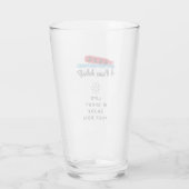 4PawsAdrift Life is short.Enjoy uw dogPint Glass Glas (Achterkant)