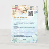 4pg de Wedding van de Bestemming nodigt met ALLE G Kaart (Achterkant)