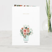 4pg Floral BAPTISM-uitnodigingen - Programma (Achterkant)