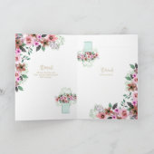 4pg Floral BAPTISM-uitnodigingen - Programma (Binnen)
