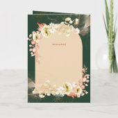 4pg Hispanic Floral Wedding Programme Bilingual Ch Kaart (Achterkant)