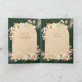 4pg Hispanic Floral Wedding Programme Bilingual Ch Kaart (Binnen)