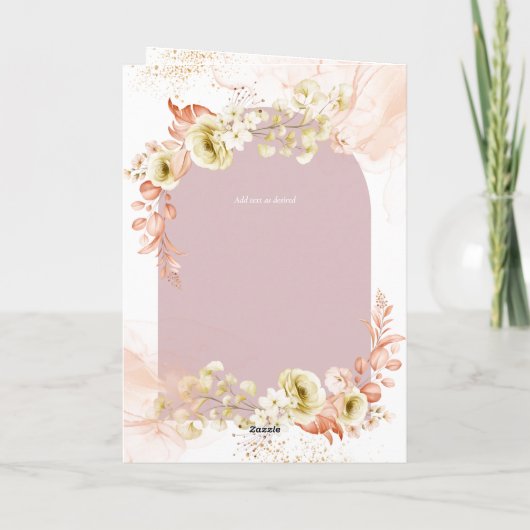 4pg Hispanic Floral Wedding Programme Bilingual Ch Kaart (Achterkant)