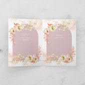 4pg Hispanic Floral Wedding Programme Bilingual Ch Kaart (Binnen)