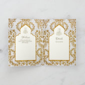 4pg NIKAH WALIMA nodigt Gold  Islamic uit Kaart (Binnen)