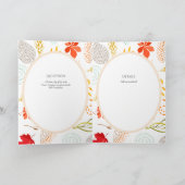 4pg Spaanse BODA uitnodiging bosdieren herfst (Binnen)