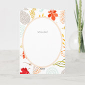 4pg Spaanse BODA uitnodiging Herfstbladeren Modern (Achterkant)