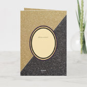4pg Spaanse BODA-uitnodigingen, Gold Black Wedding Kaart (Achterkant)